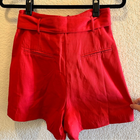 Bow tie Red Women’s Shorts - Picture 2 of 3